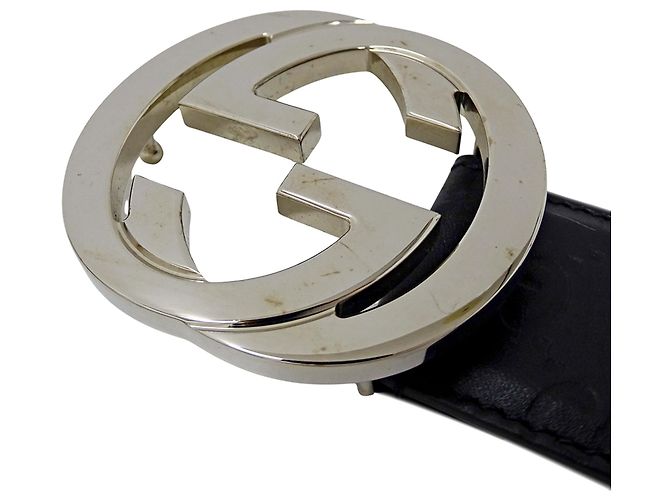 Cintura in pelle da uomo Gucci Nero - vista 7