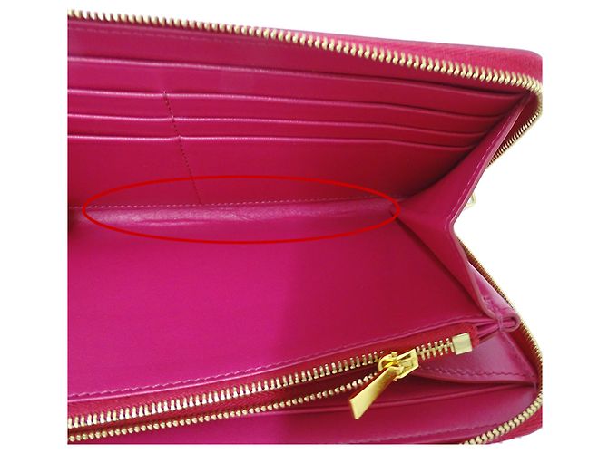 Céline Celine Women's Long Leather Wallet Pink - view 11