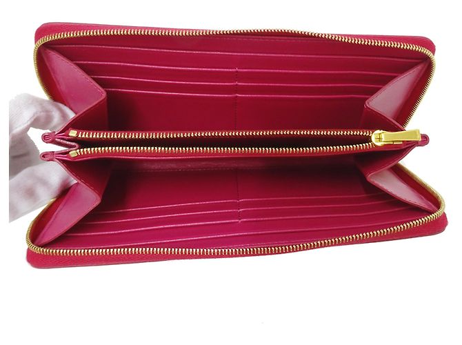 Céline Celine Women's Long Leather Wallet Pink - view 5