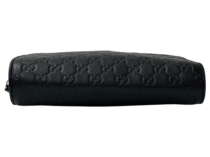 Borsa a pochette Gucci Shima da uomo in pelle nera Nero - vista 3