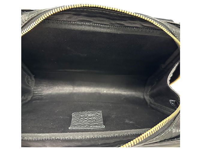 Borsa a pochette Gucci Shima da uomo in pelle nera Nero - vista 5