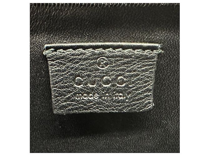 Borsa a pochette Gucci Shima da uomo in pelle nera Nero - vista 9