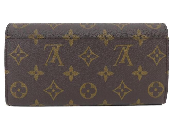 Louis Vuitton Monogram Portefeuille Sarah Wallet Castaño Rosa - vista 2