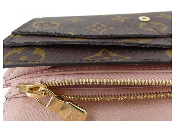 Louis Vuitton Monogram Portefeuille Sarah Wallet Castaño Rosa - vista 4