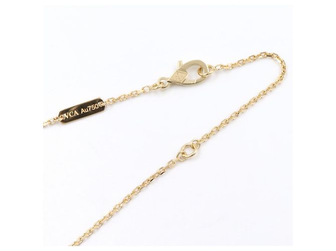 Van Cleef & Arpels Vintage Alhambra Halskette Golden Roh - Ansicht 4