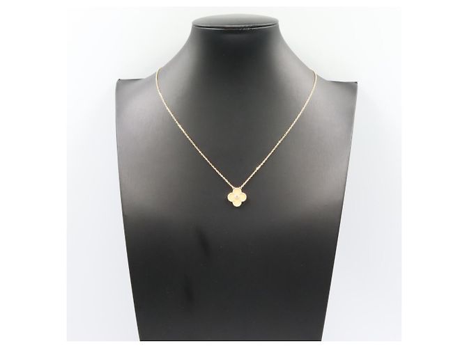Van Cleef & Arpels Vintage Alhambra Halskette Golden Roh - Ansicht 6