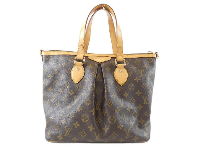 Borsa Louis Vuitton Monogram Palermo PM Marrone - vista 2
