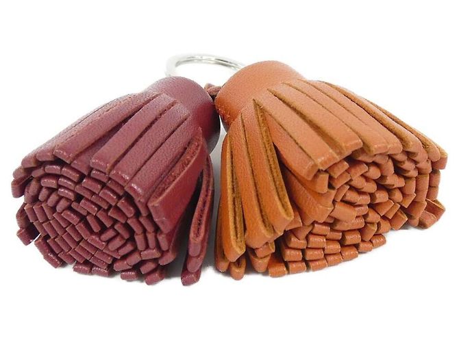 Hermès Hermes Carmen Unodos Schlüsselanhänger Rot - Ansicht 2
