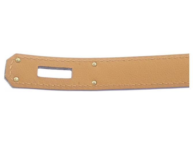 Hermès Cinturón Hermes Kelly Velvet Standard Castaño - vista 3