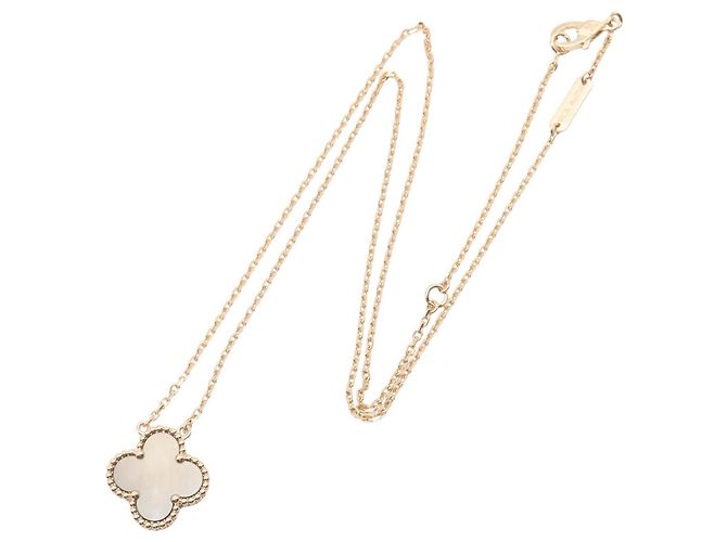 Van Cleef & Arpels Vintage Alhambra Halskette Braun Golden - Ansicht 2