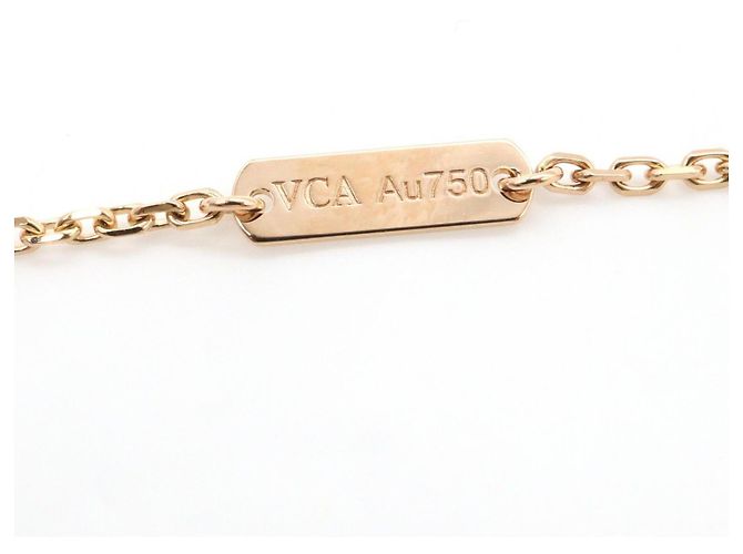 Van Cleef & Arpels Vintage Alhambra Halskette Braun Golden - Ansicht 3