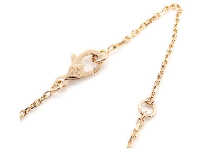 Van Cleef & Arpels Vintage Alhambra Halskette Braun Golden - Ansicht 4