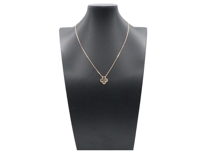 Van Cleef & Arpels Vintage Alhambra Halskette Braun Golden - Ansicht 6