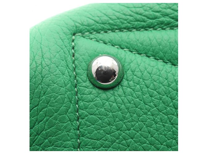 Hermès Bolso Hermes Victoria II 35 Bamboo Verde - vista 12