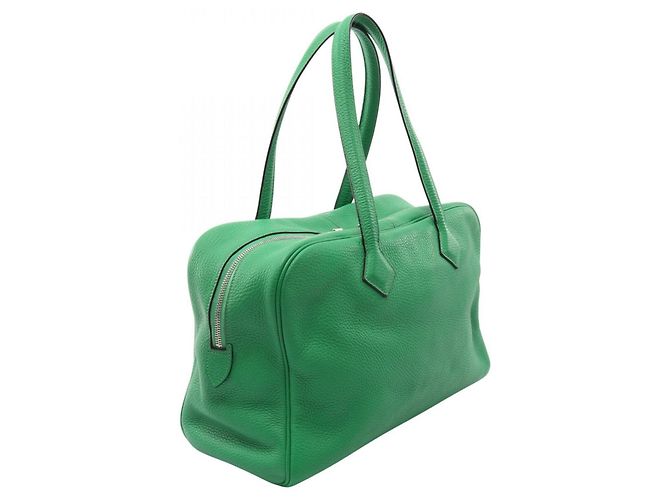 Hermès Bolso Hermes Victoria II 35 Bamboo Verde - vista 2