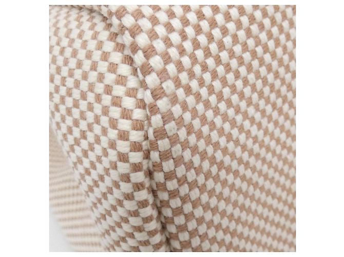 Hermès Bolsa Hermes Herbag Zip PM Bege Cru Damier ebene - vista 3