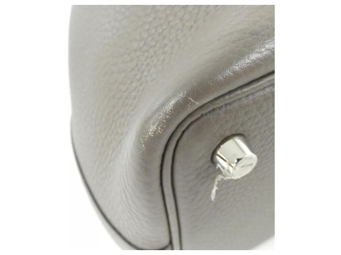 Hermès Hermes Picotin Lock PM Handtasche Grau - Ansicht 3