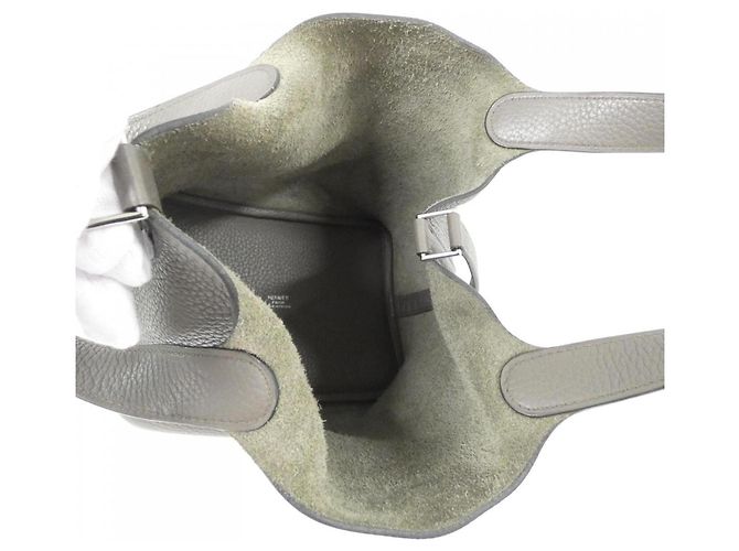 Hermès Hermes Picotin Lock PM Handtasche Grau - Ansicht 7