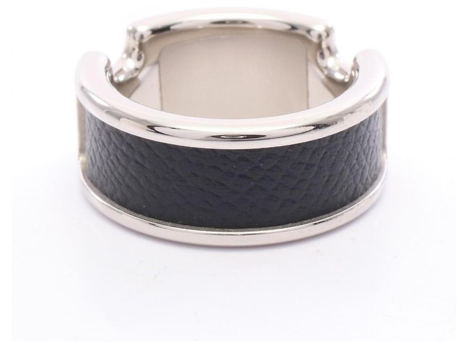 Hermès Hermes Olympe PM Ring Schwarz Silber - Ansicht 3