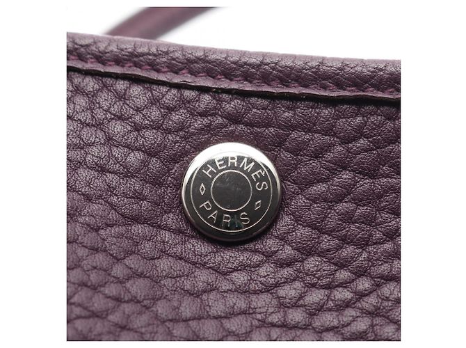 Hermès Hermes Garden Party PM Cassis Tote Bag Lila Dunkelviolett - Ansicht 12