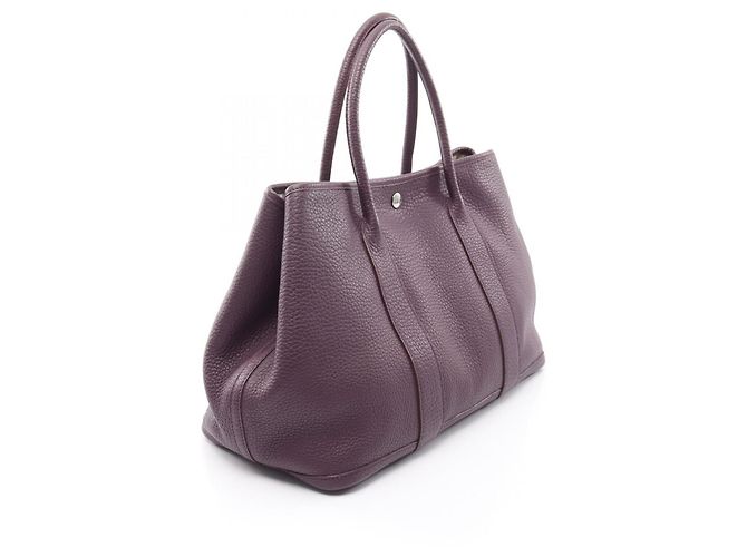 Hermès Hermes Garden Party PM Cassis Tote Bag Lila Dunkelviolett - Ansicht 2