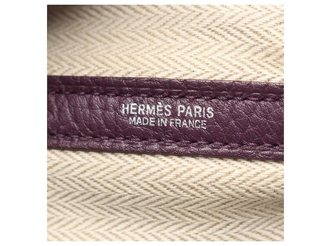 Hermès Hermes Garden Party PM Cassis Tote Bag Lila Dunkelviolett - Ansicht 4