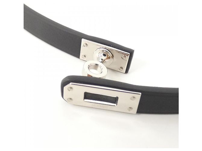 Hermès Hermes Mini Kelly Leder-Choker in Schwarz - Ansicht 4