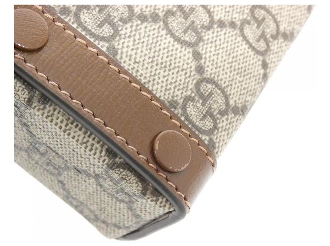 Borsa a tracolla Gucci Horsebit 1955 Marrone Beige - vista 4