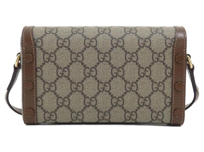 Borsa a tracolla Gucci HORSEBIT 1955 Marrone Beige - vista 2