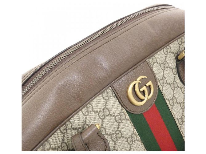 Bolso Boston Gucci SAVOY 723310 9C2ST Castaño Beige - vista 4