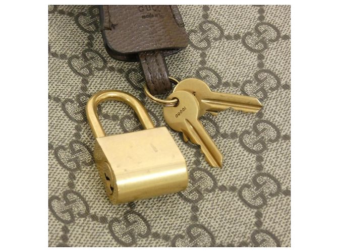 Bolso Boston Gucci SAVOY 723310 9C2ST Castaño Beige - vista 6