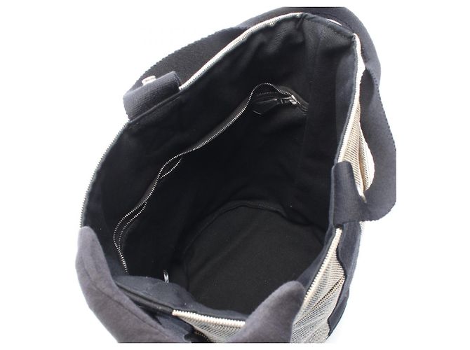 Hermès Bolsa de mão Hermes Saxo MM Preto Bege - vista 3
