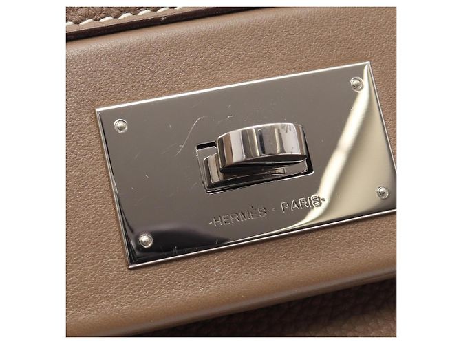 Hermès Hermes Sac 24 29 2WAY Handbag Braun Taupe - Ansicht 9
