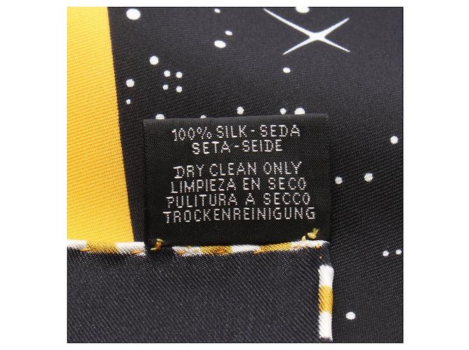 Hermès Pañuelo Hermes Carre 90 Space Derby Castaño Negro Multicolor - vista 3