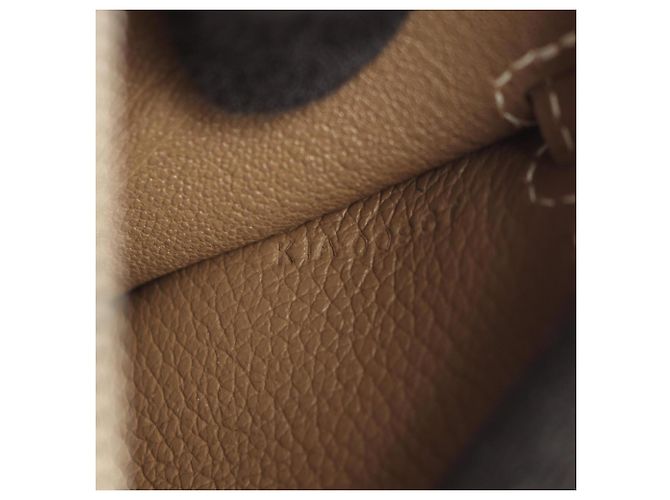Hermès Borsa a tracolla Hermes Kelly Long To Go Marrone Taupe - vista 5
