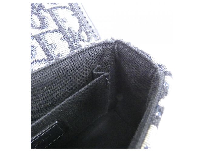 Sac à main boîte Christian Dior DIOR OBLIQUE 30 Montaigne Bleu - vue 8