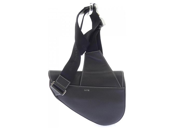 Borsa Saddle Christian Dior Nero - vista 3