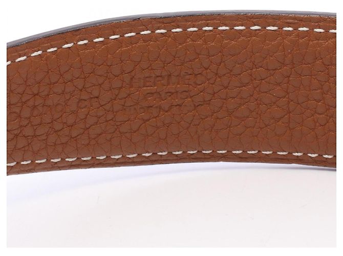 Hermès Cintura Hermes Constance H-Belt Marrone Nero Argento - vista 4