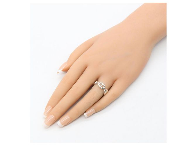 Ring Hermès Bague Hermes Chaine d'Ancre PM Argenté - vue 10
