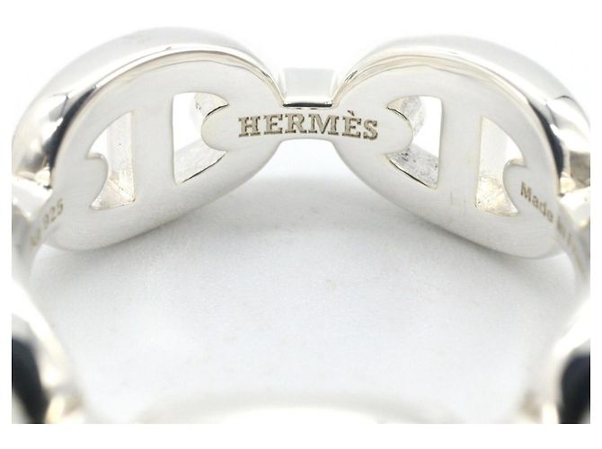 Ring Hermès Bague Hermes Chaine d'Ancre PM Argenté - vue 4