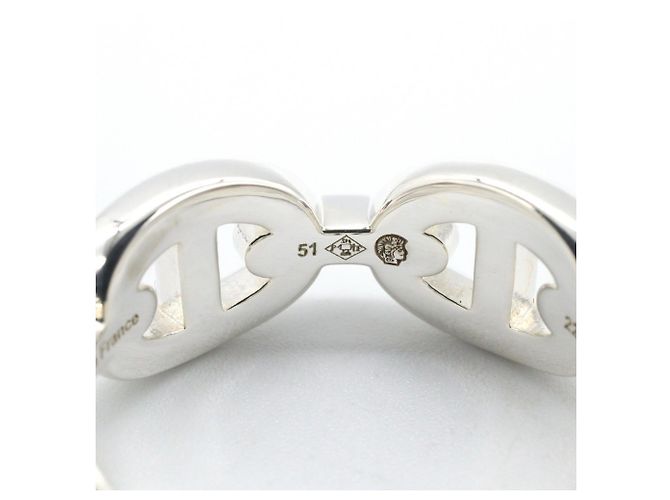 Ring Hermès Bague Hermes Chaine d'Ancre PM Argenté - vue 5