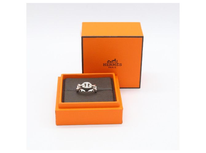 Ring Hermès Bague Hermes Chaine d'Ancre PM Argenté - vue 9