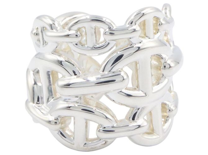 Ring Hermès Anillo Hermes Chaine d'Ancre Enchainee GM Plata - vista 2
