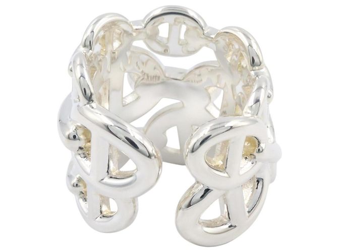 Ring Hermès Anillo Hermes Chaine d'Ancre Enchainee GM Plata - vista 3