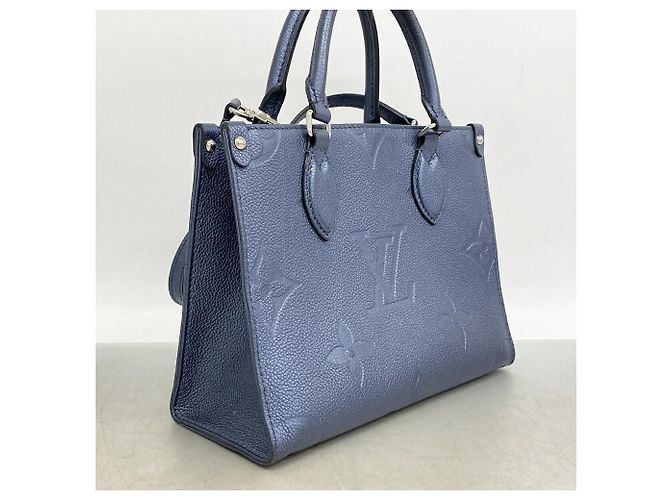 Louis Vuitton Monogram Empreinte OnTheGo PM Handtasche Blau - Ansicht 2