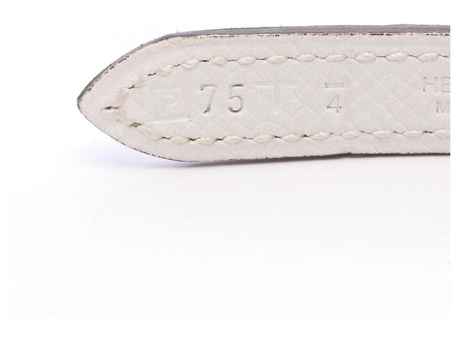 Hermès Cintura in pelle reversibile Hermes Chaine d'Ancre da donna Argento Bianco Blu - vista 5