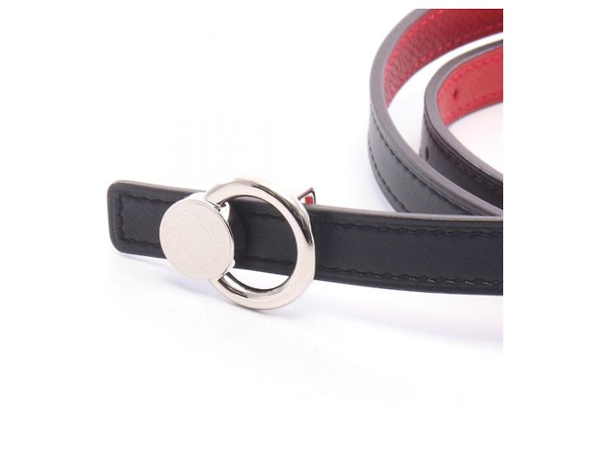 Hermès Hermes Sellier Reversible Belt Black Silvery Red - view 2