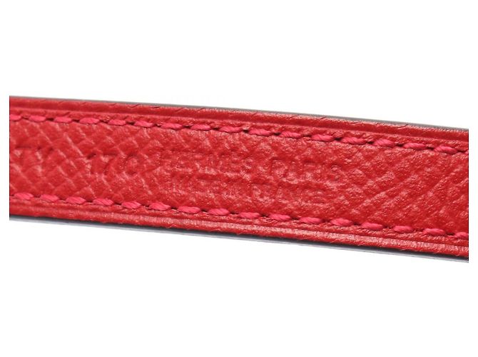 Hermès Hermes Sellier Reversible Belt Black Silvery Red - view 5