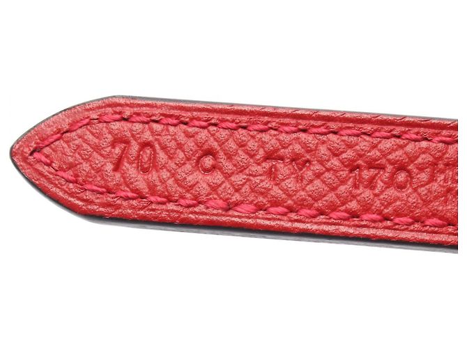 Hermès Hermes Sellier Reversible Belt Black Silvery Red - view 6