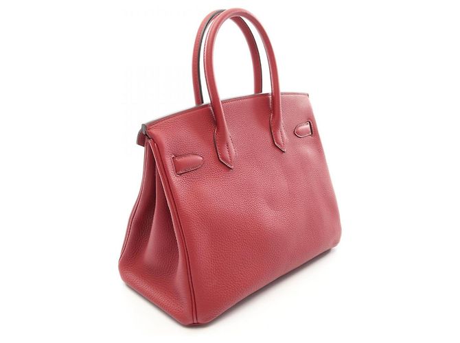 Hermès Hermes Birkin 30 Handtasche in Rouge Grenat Rot Bordeaux - Ansicht 2